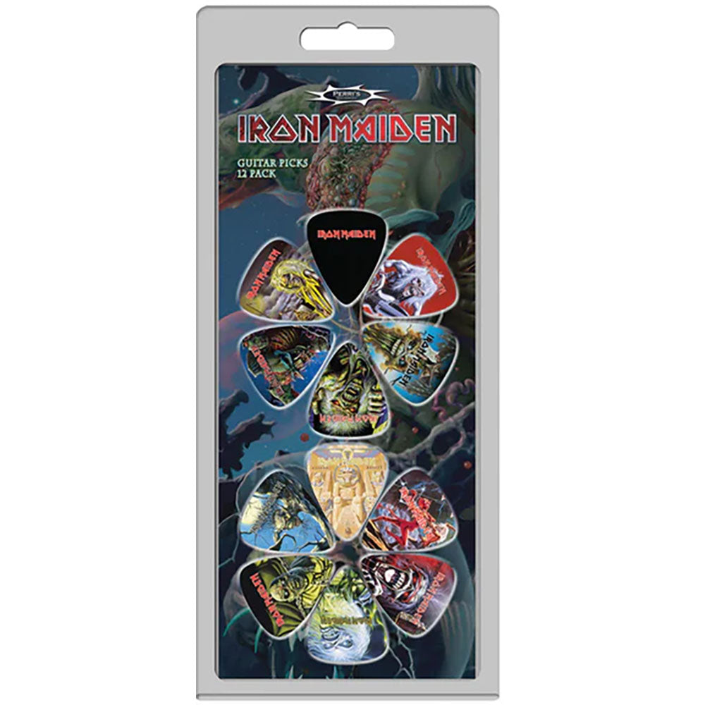 Iron Maiden Plectrum Pack: Album Covers 12-Pack