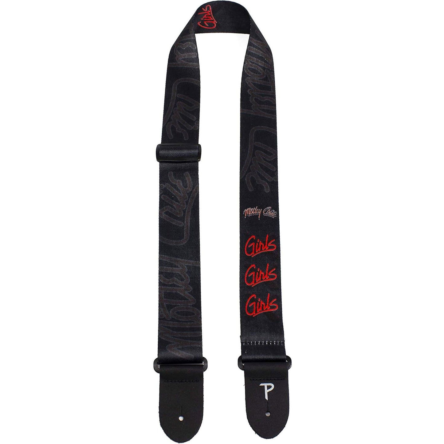 Motley Crue Guitar Strap (Poly): Girls  Girls  Girls