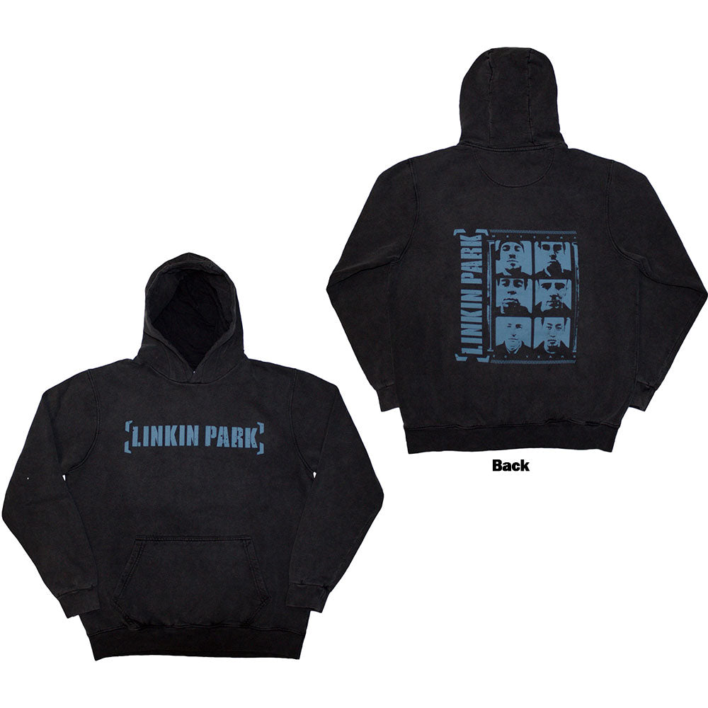 Linkin Park Stone Wash Pullover Hoodie: Meteora Portraits