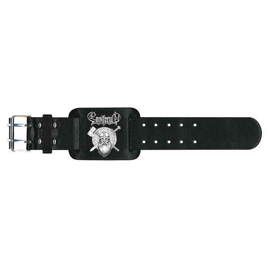 Ensiferum Leather Wrist Strap: Sword & Axe