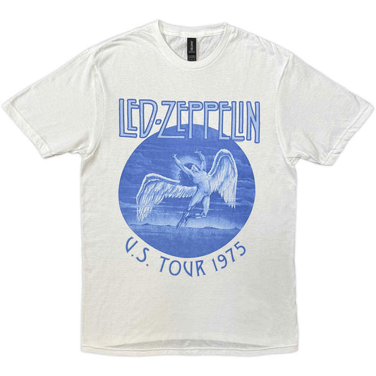 Led Zeppelin T-Shirt: Tour '75 Blue Wash
