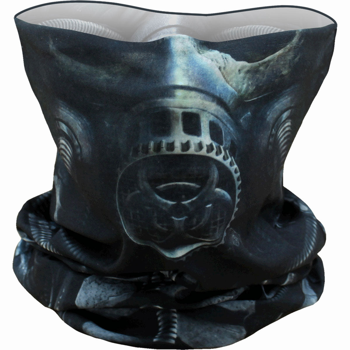 Spiral Multifunction Face Wrap: Bio-Skull