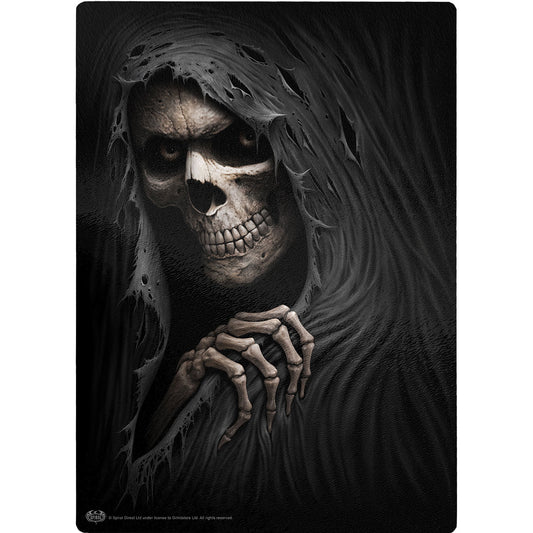Spiral Glass Chopping Board: Grim Ripper
