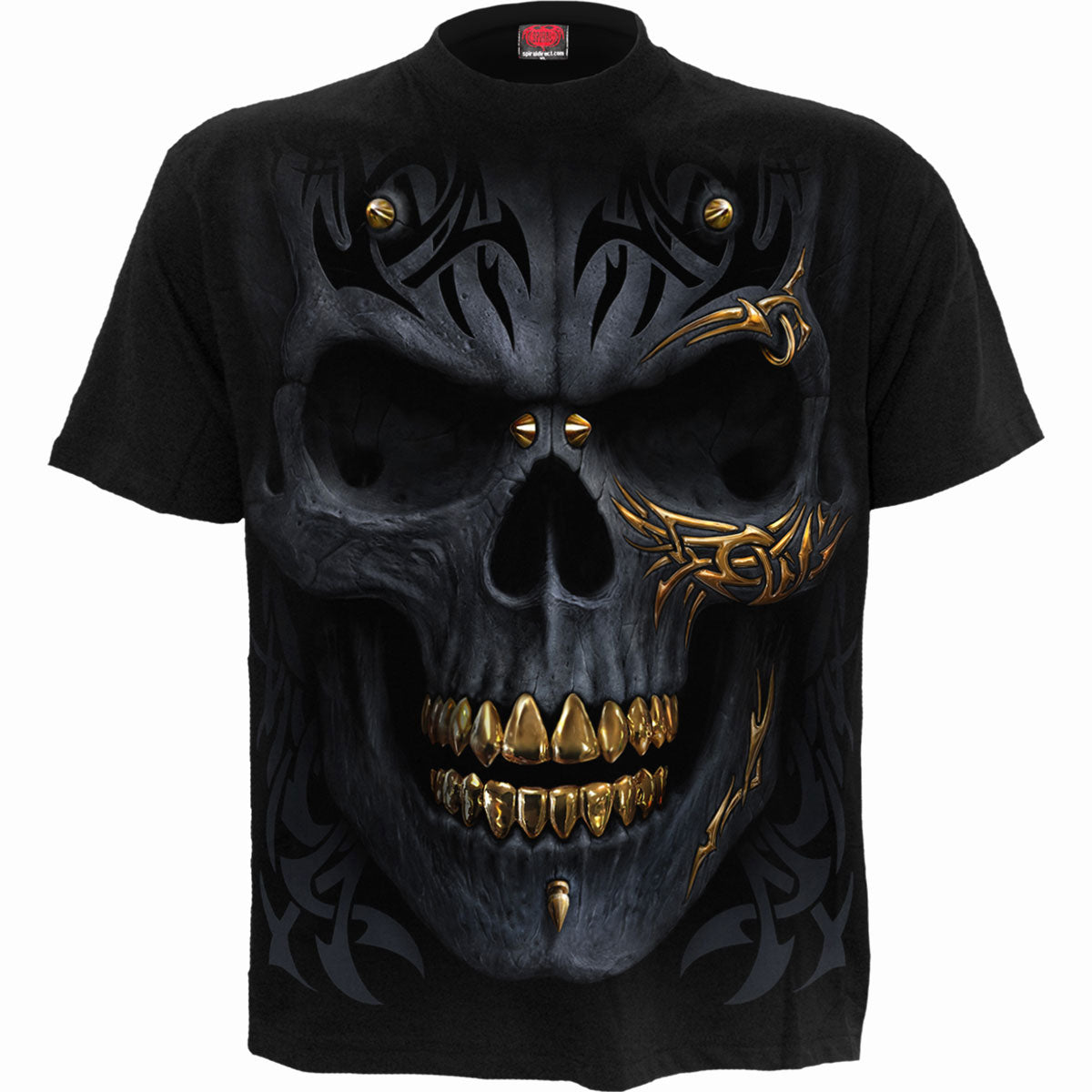 Spiral T-Shirt: Black Gold