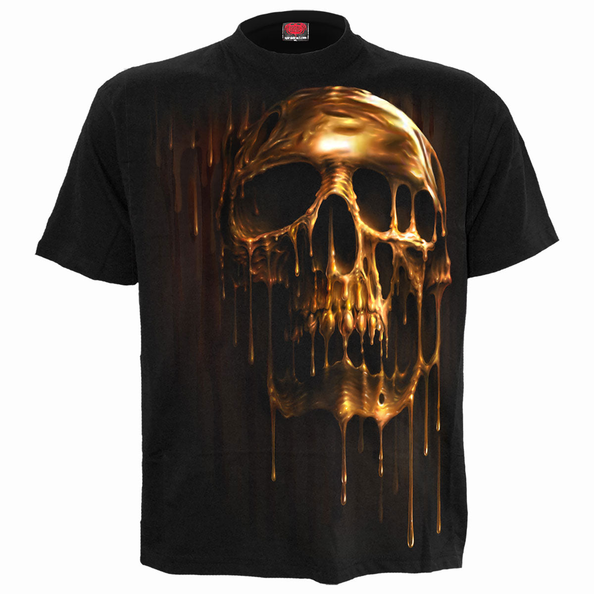 Spiral T-Shirt: Dripping Gold