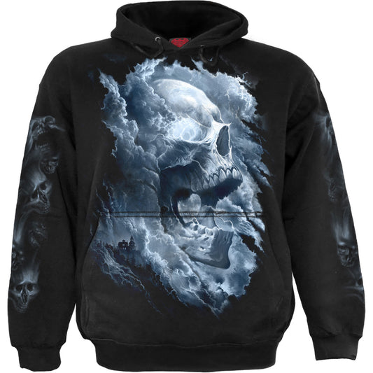Spiral Pullover Hoodie: Grave Skies