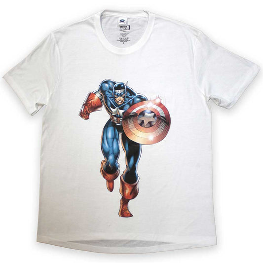 Marvel Comics T-Shirt: Captain America Running
