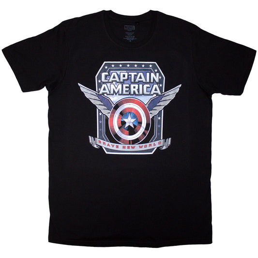 Marvel Comics T-Shirt: Captain America Brave New World Shield