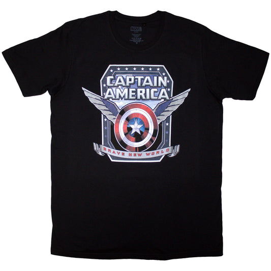 Marvel Comics T-Shirt: Captain America Brave New World Shield