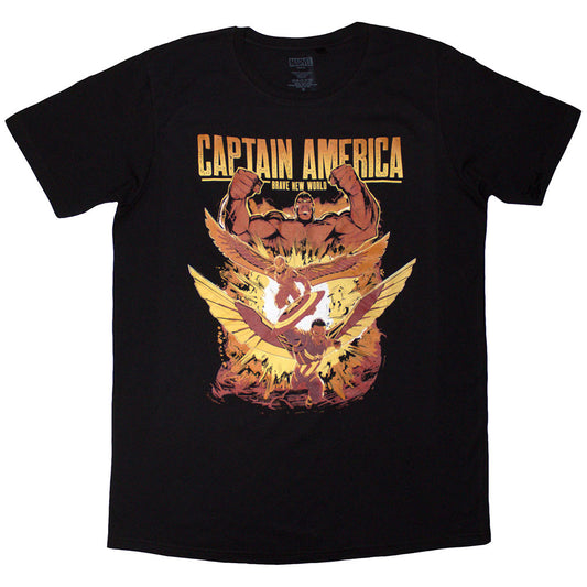 Marvel Comics T-Shirt: Capt. America Brave New World Explosion
