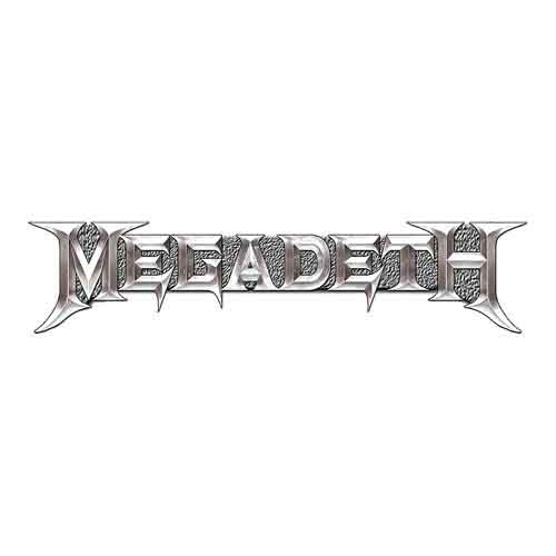 Megadeth Badge: Chrome Logo