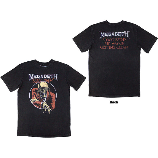 Megadeth Stone Wash T-Shirt: Black Friday