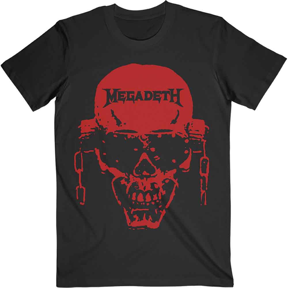 Megadeth T-Shirt: Vic Hi-Contrast Red