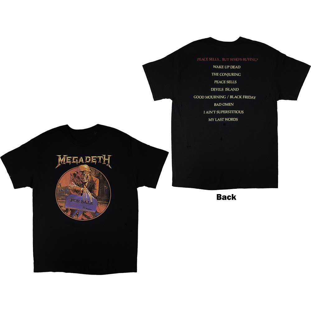 Megadeth T-Shirt: Peace Sells Track list