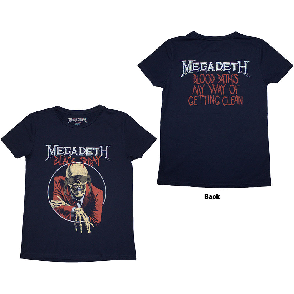 Megadeth Ladies T-Shirt: Black Friday