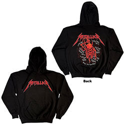 Metallica Pullover Hoodie: Skull Screaming Red