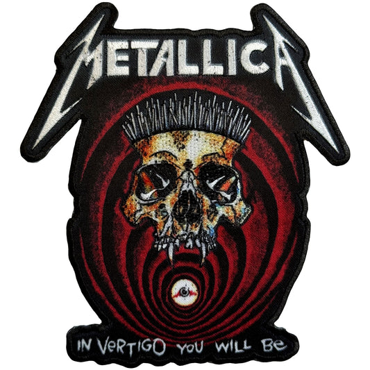 Metallica Woven Patch: In Vertigo Detail