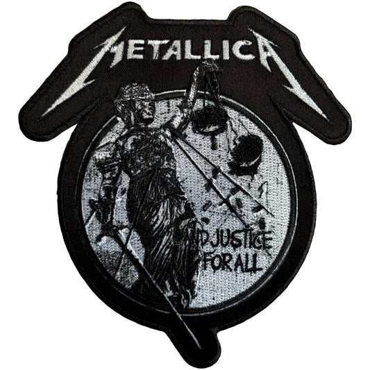 Metallica Woven Patch: Justice Mono