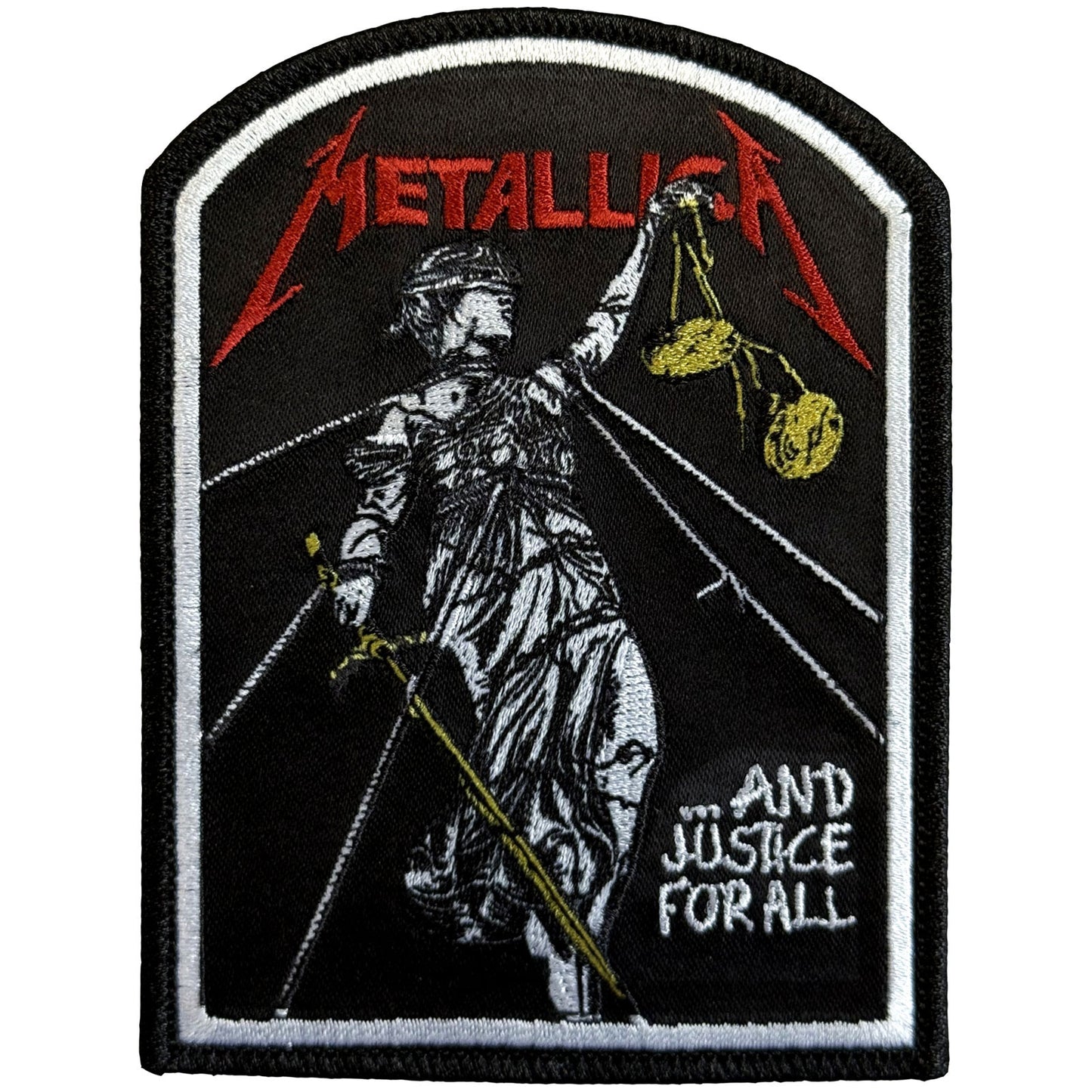 Metallica Woven Patch: Justice Tomb