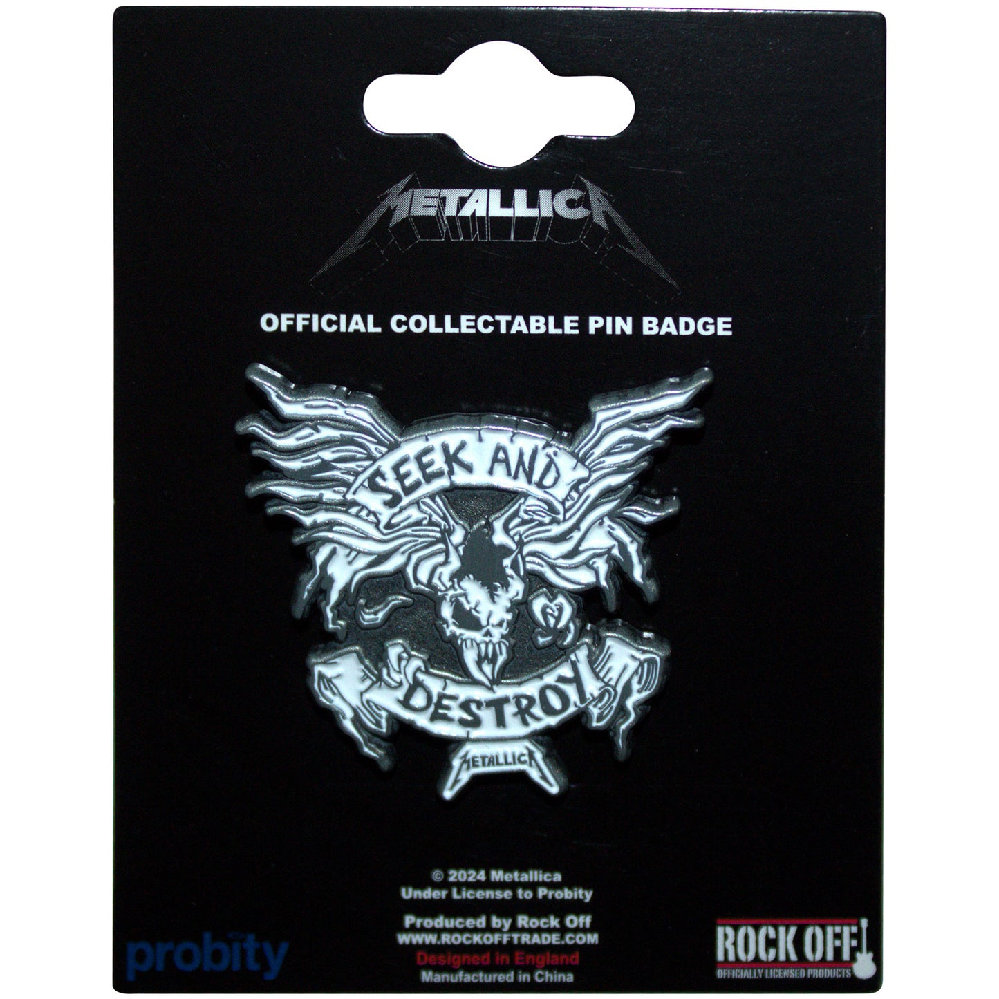 Metallica Badge: Seek & Destroy
