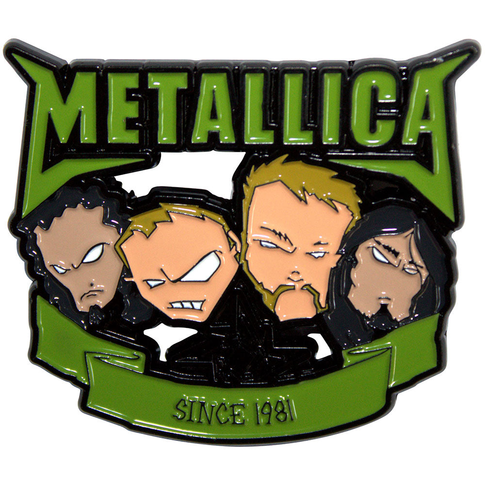 Metallica Badge: Since 1981 Heads