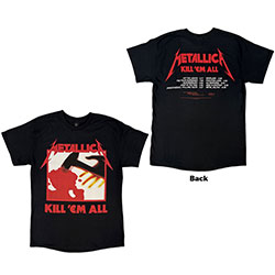Metallica T-Shirt: Kill 'Em All Tracks