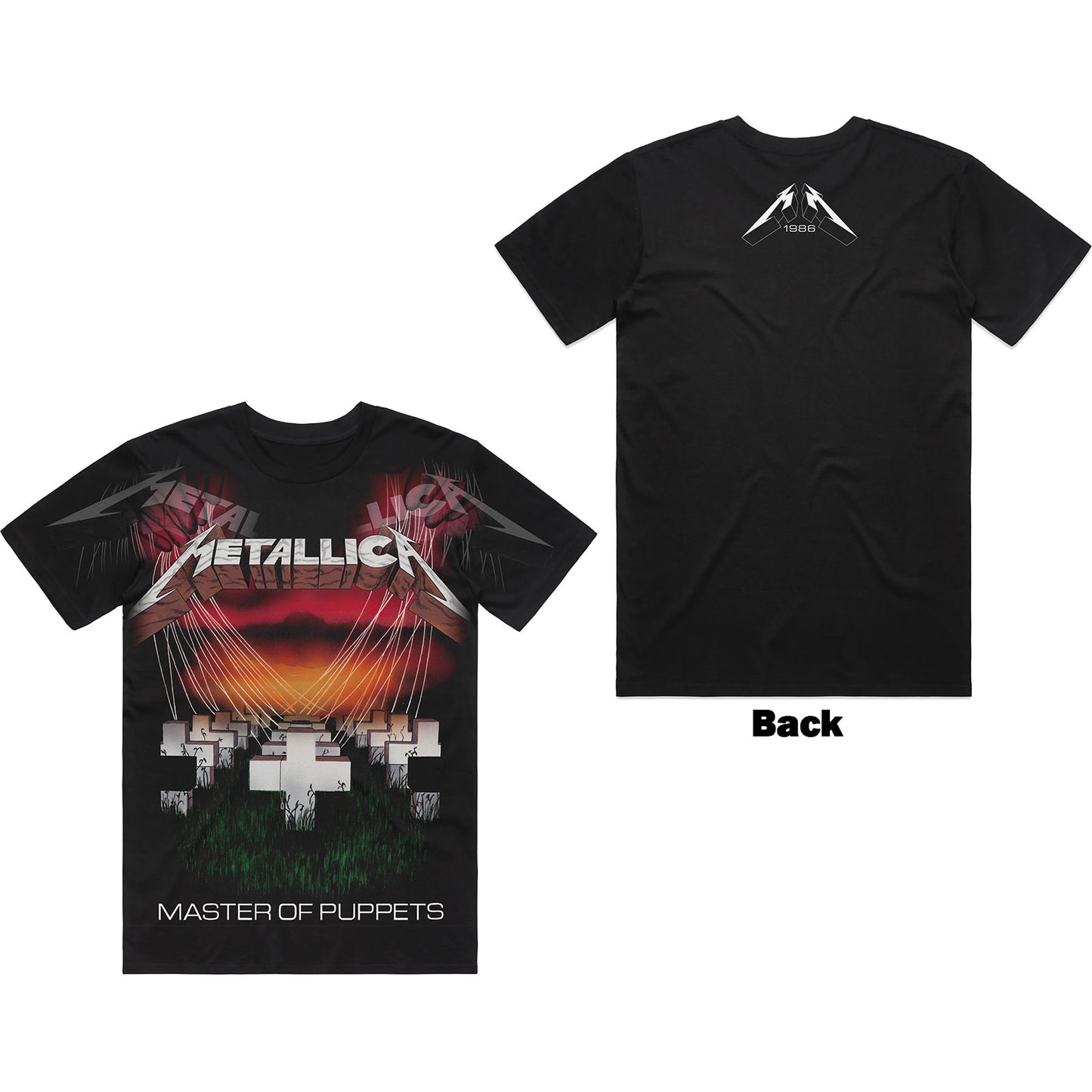Metallica T-Shirt: Master Of Puppets Jumbo