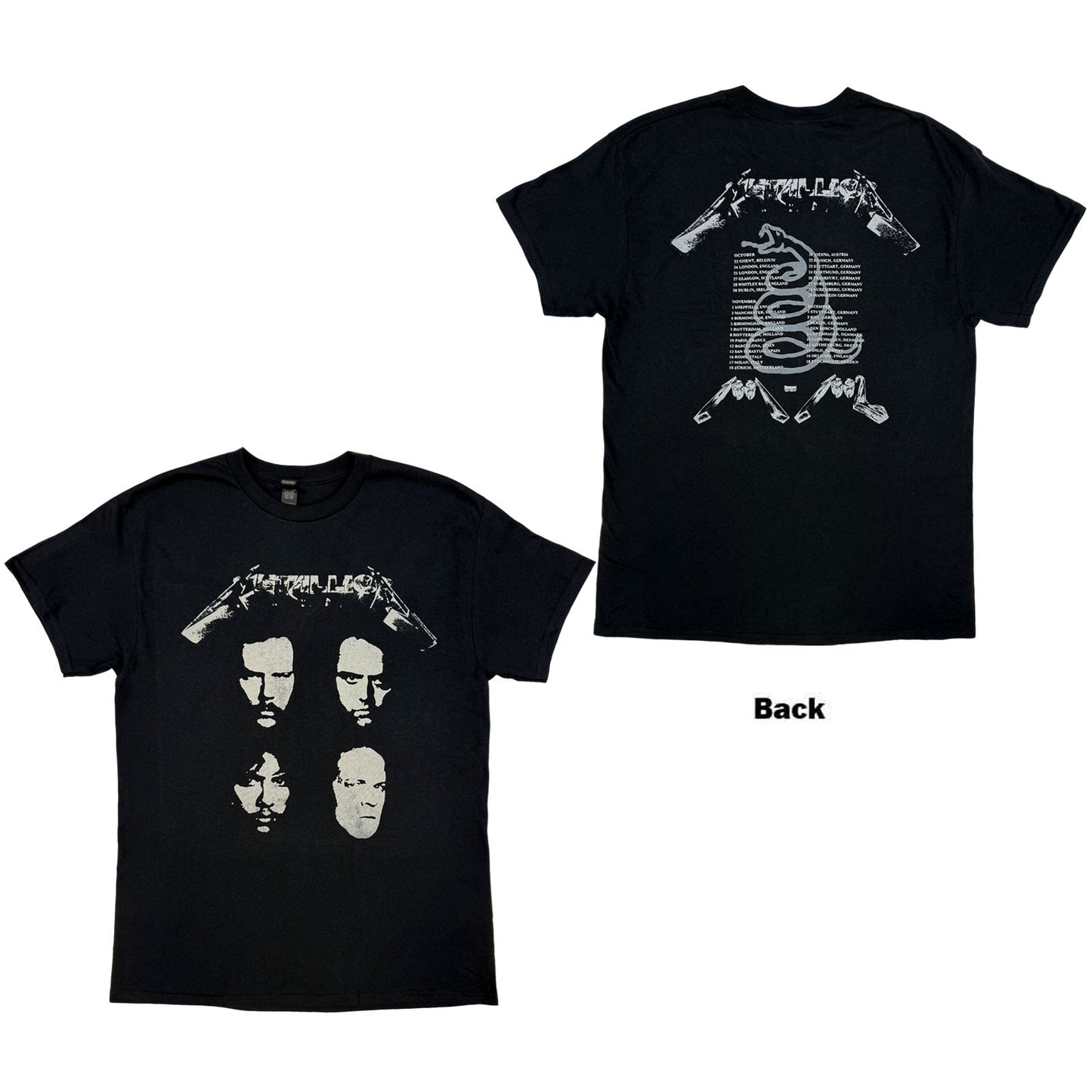 Metallica T-Shirt: 4 Faces