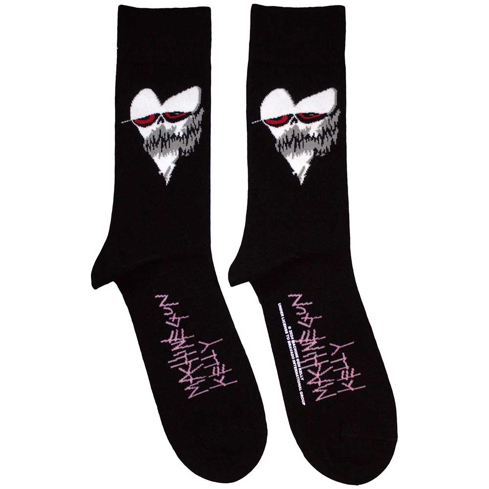 Machine Gun Kelly Socks: Heart Face