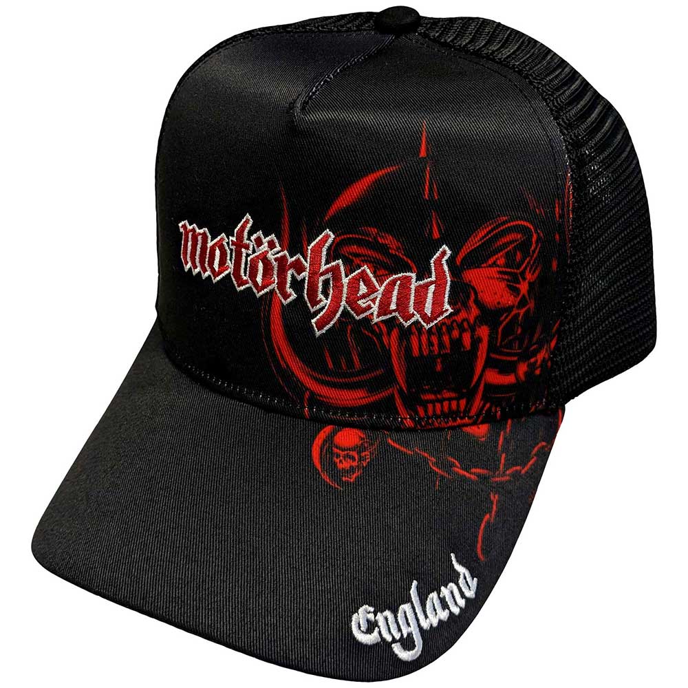 Motorhead Baseball Cap: England Red Warpig
