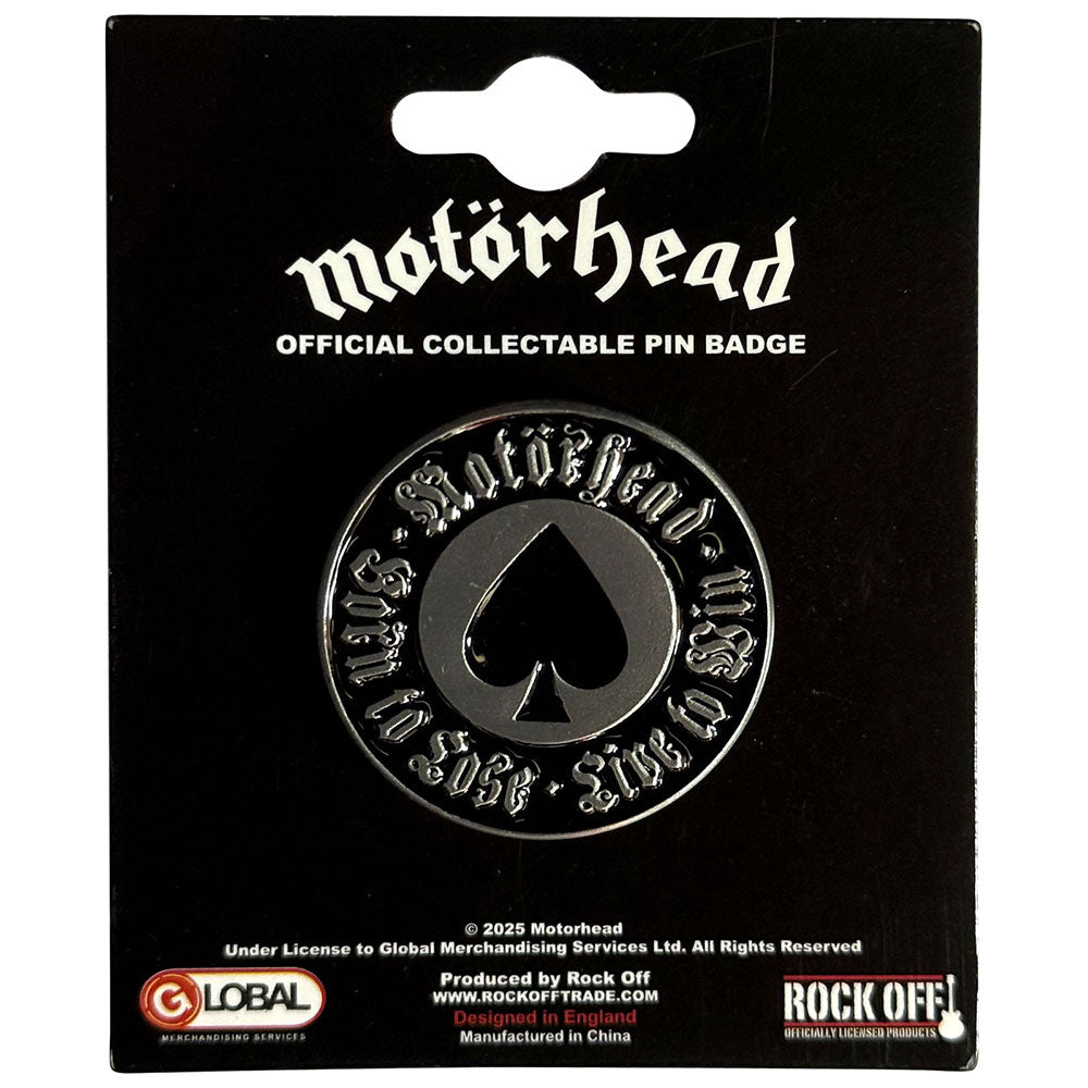 Motorhead Badge: Born To Lose