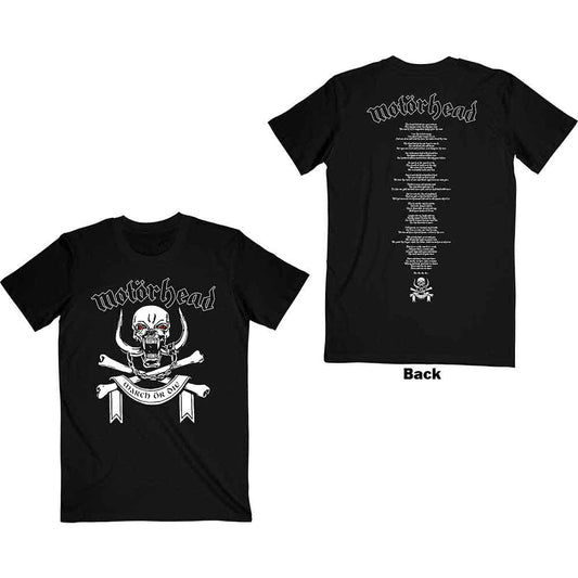 Motorhead T-Shirt: March or Die Lyrics