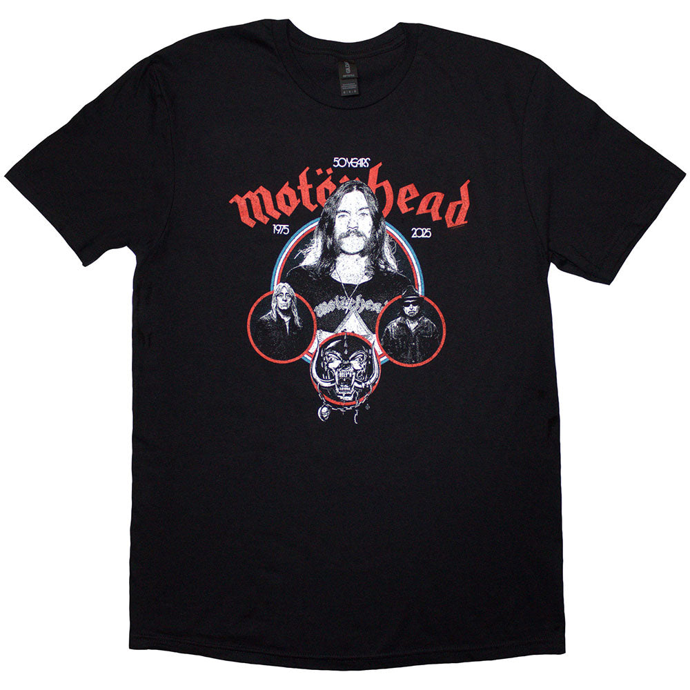 Motorhead T-Shirt: 50 Years Band Circles