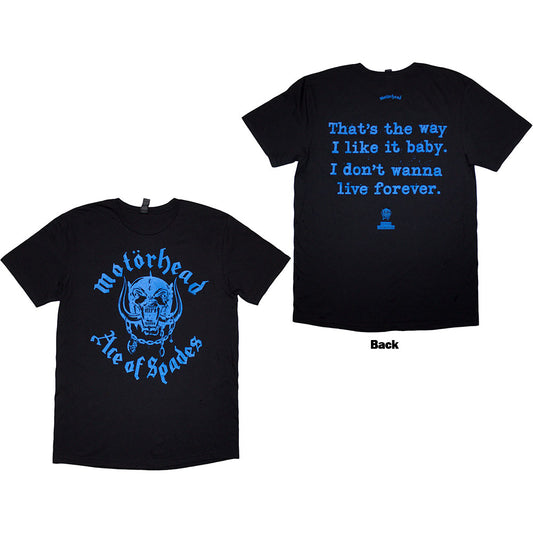 Motorhead T-Shirt: Ace Of Spades Lyric