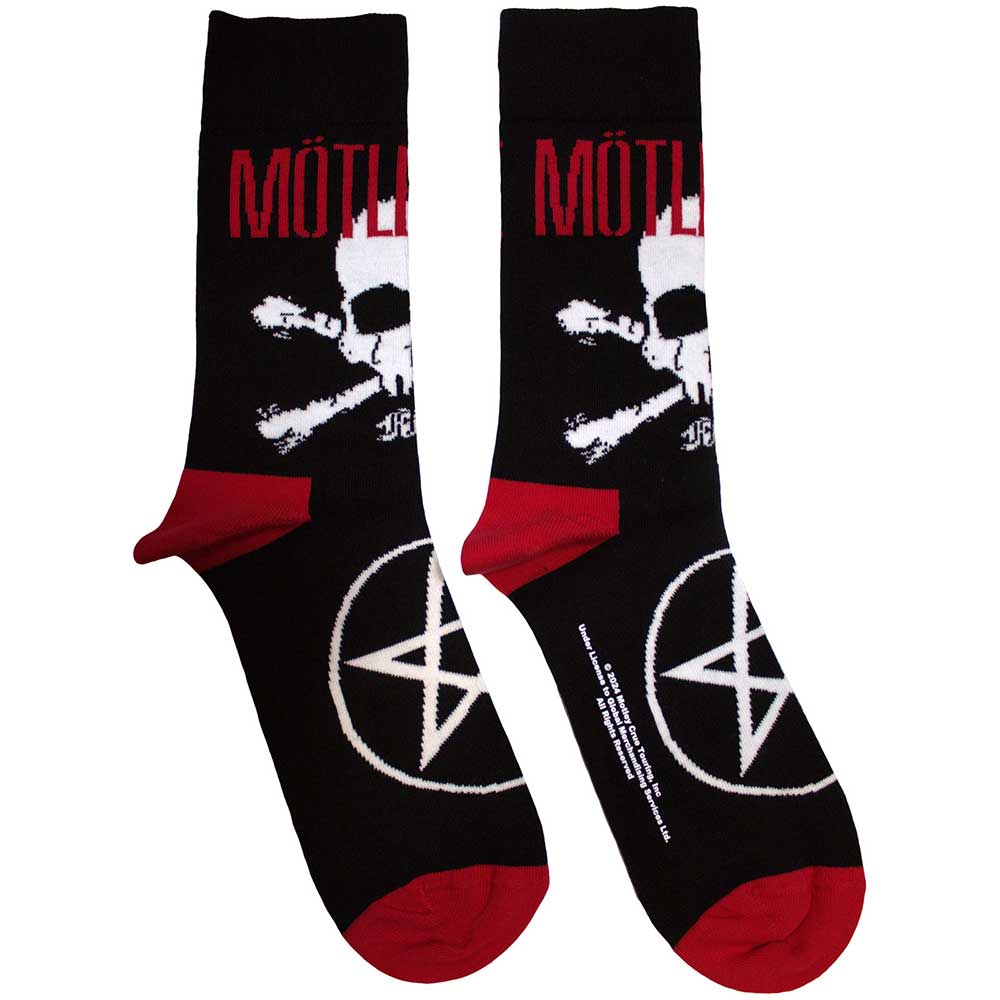 Motley Crue Socks: Skull & Crossbones