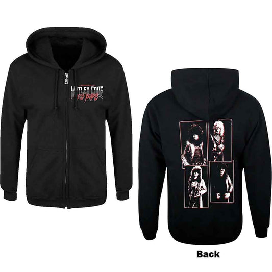 Motley Crue Zipped Hoodie: 40 Years