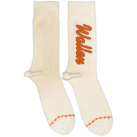 Morgan Wallen Socks: Orange Logo Baseball