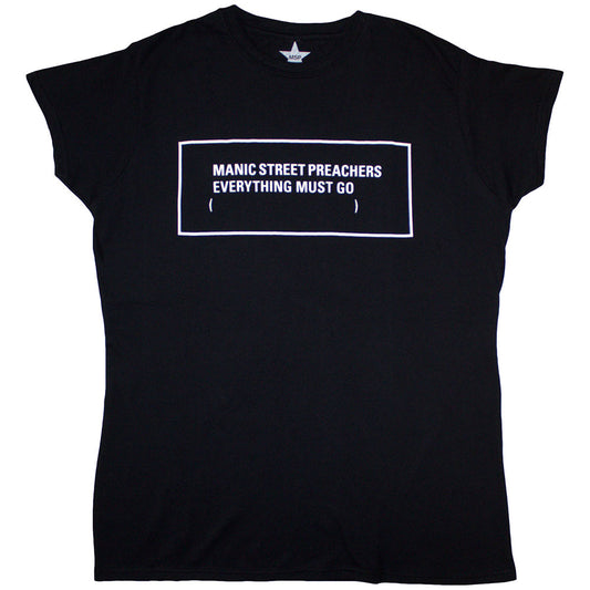 Manic Street Preachers Ladies T-Shirt: Everything Must Go Monochrome