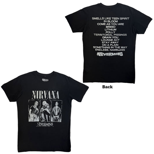 Nirvana Premium Carbon T-Shirt: Nevermind Tracklist