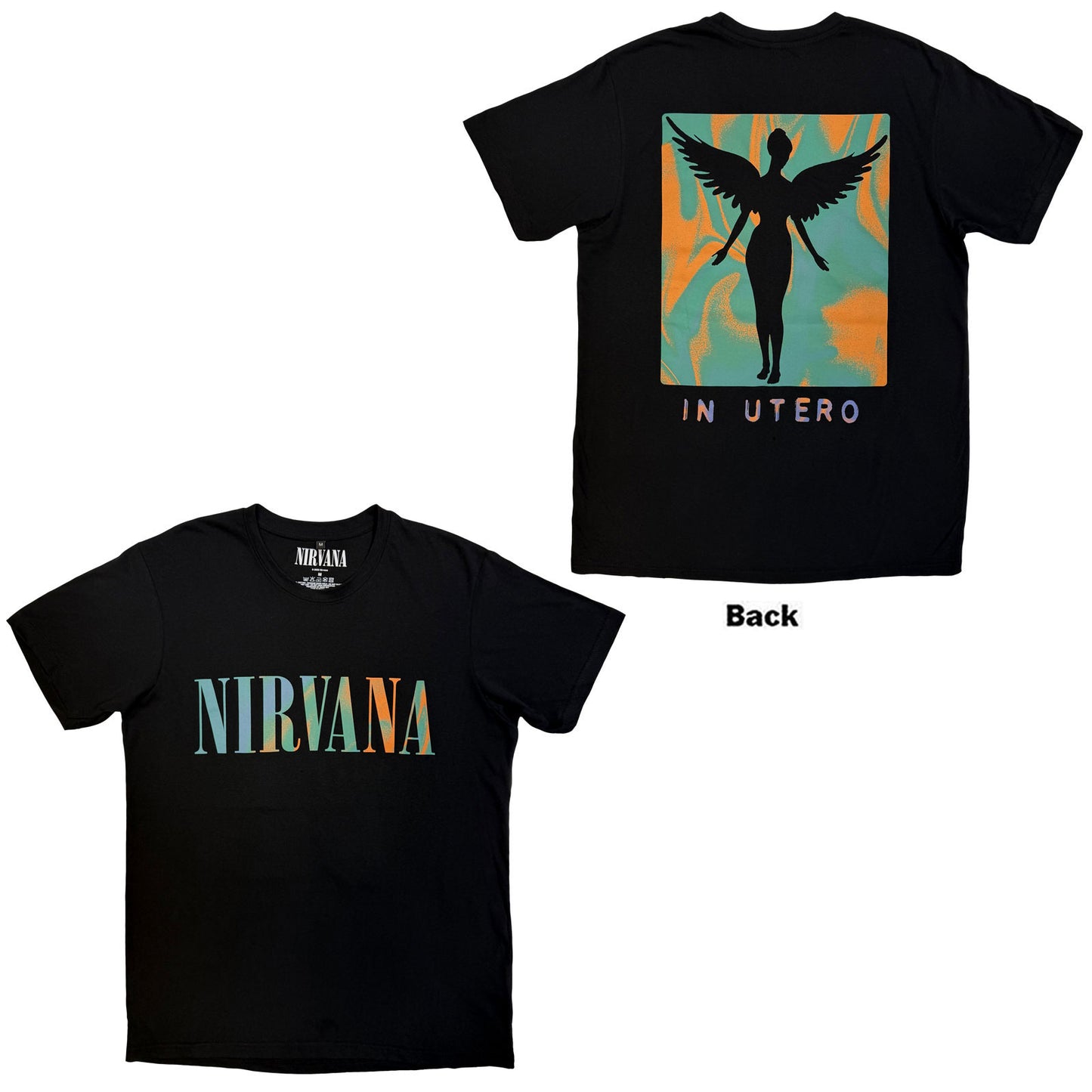 Nirvana Carbon T-Shirt: In Utero Angel Swirl