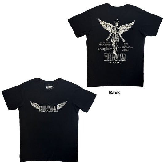 Nirvana Premium Carbon T-Shirt: In Utero Tracklist