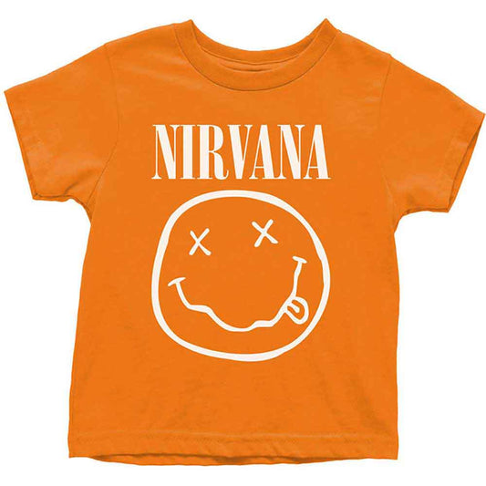 Nirvana Toddler T-Shirt: White Happy Face