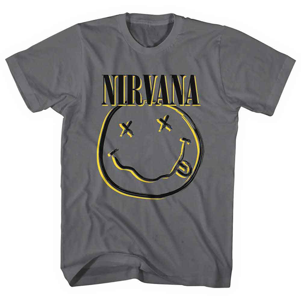 Nirvana T-Shirt: Inverse Happy Face