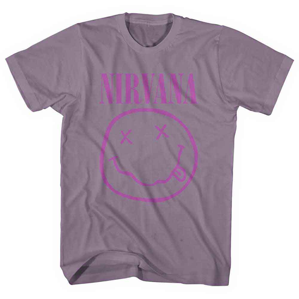 Nirvana T-Shirt: Purple Happy Face