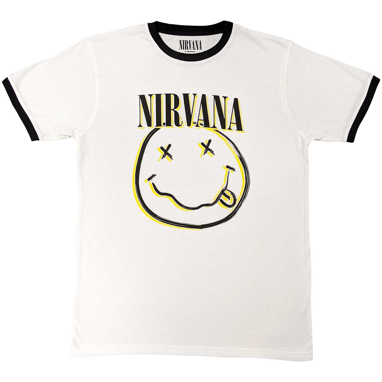 Nirvana T-Shirt: Double Happy Face