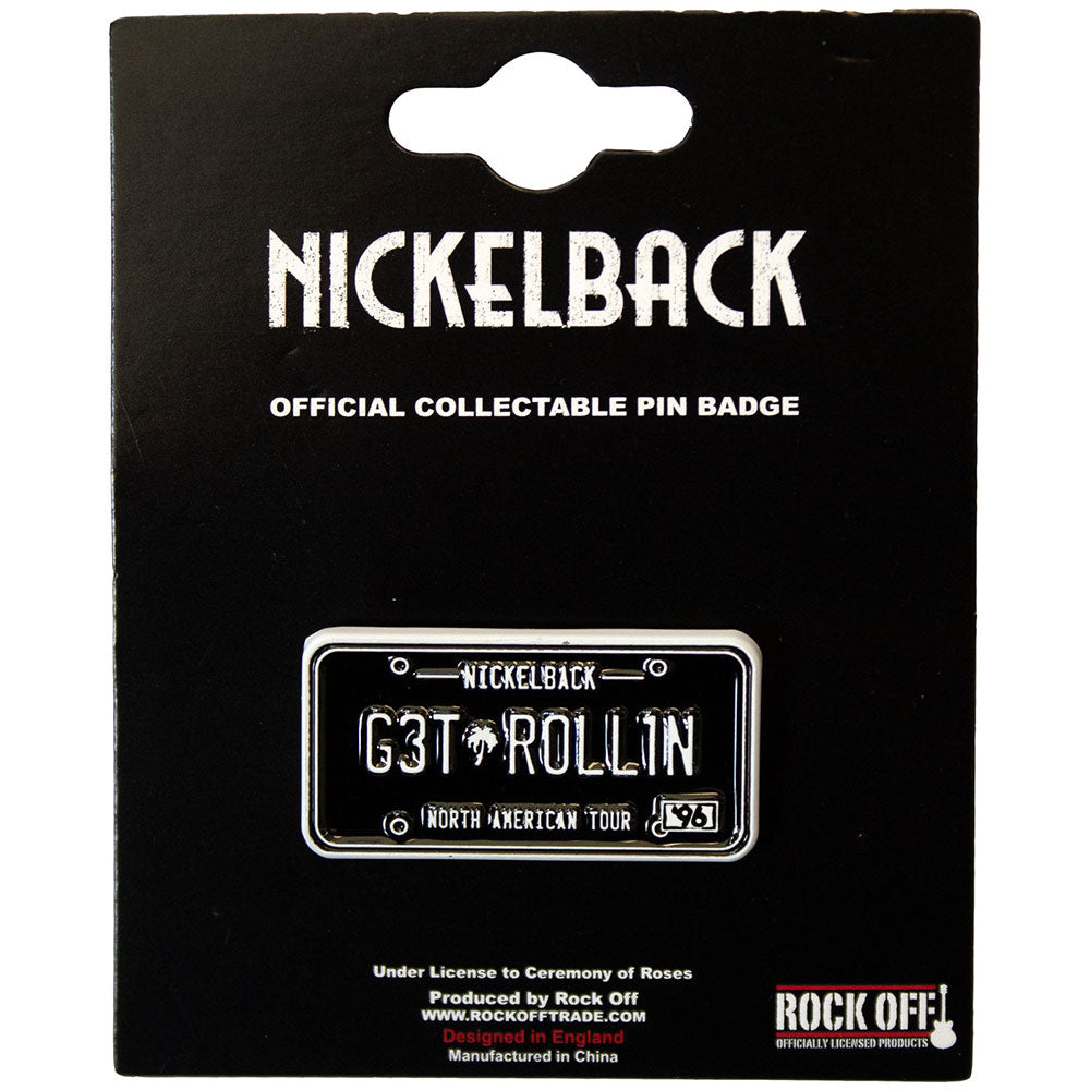 Nickelback Badge: License Plate