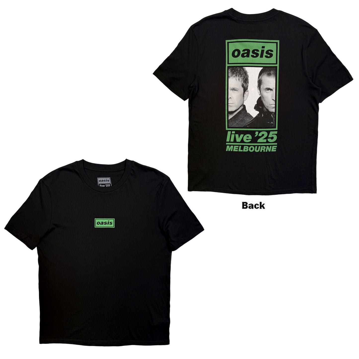Oasis T-Shirt: Melbourne Half Faces Fan Store