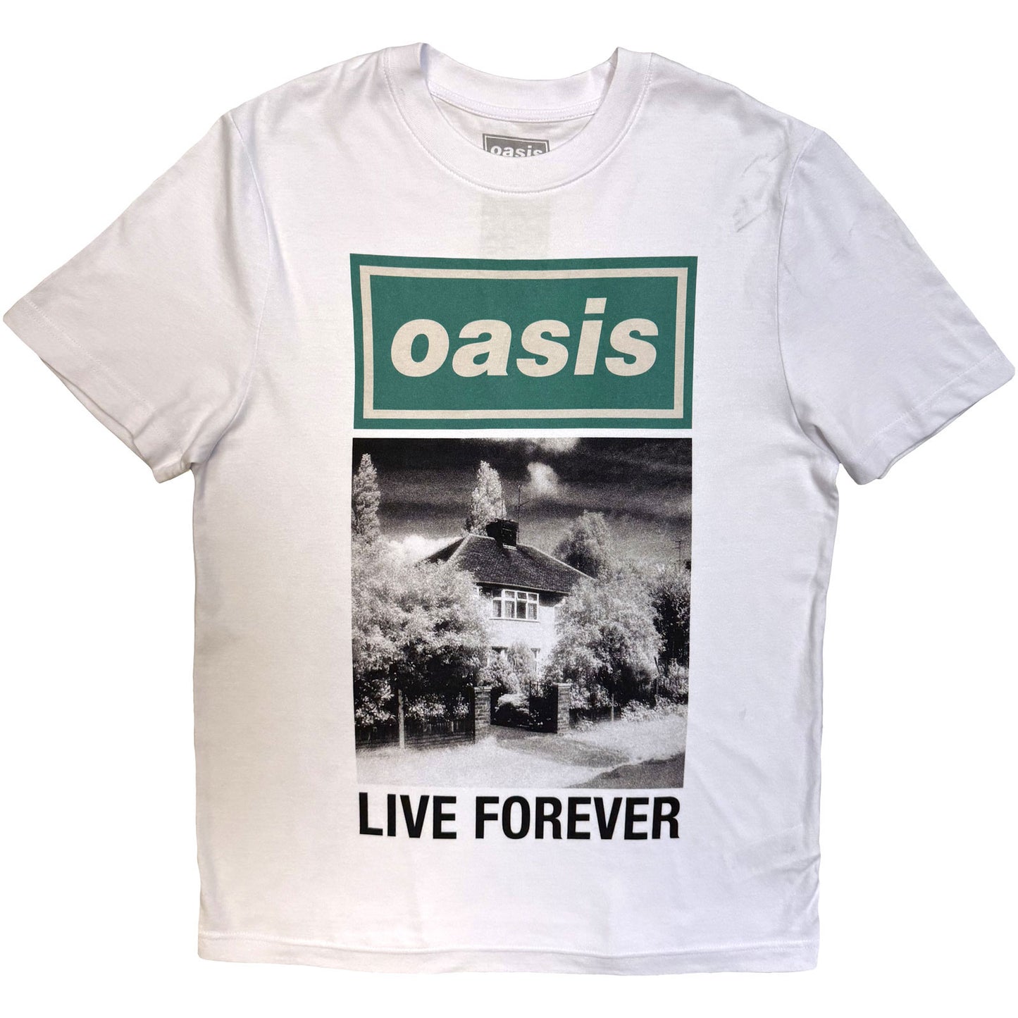 Oasis T-Shirt: Live Forever Single Cover