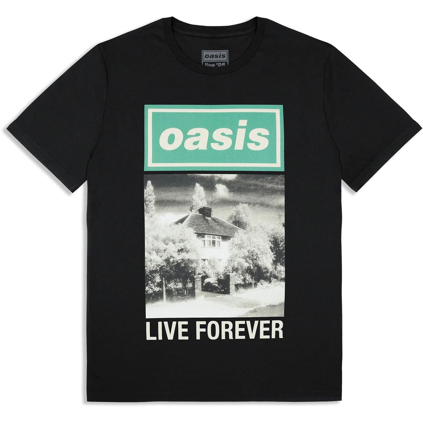 Oasis T-Shirt: Live Forever Single Cover