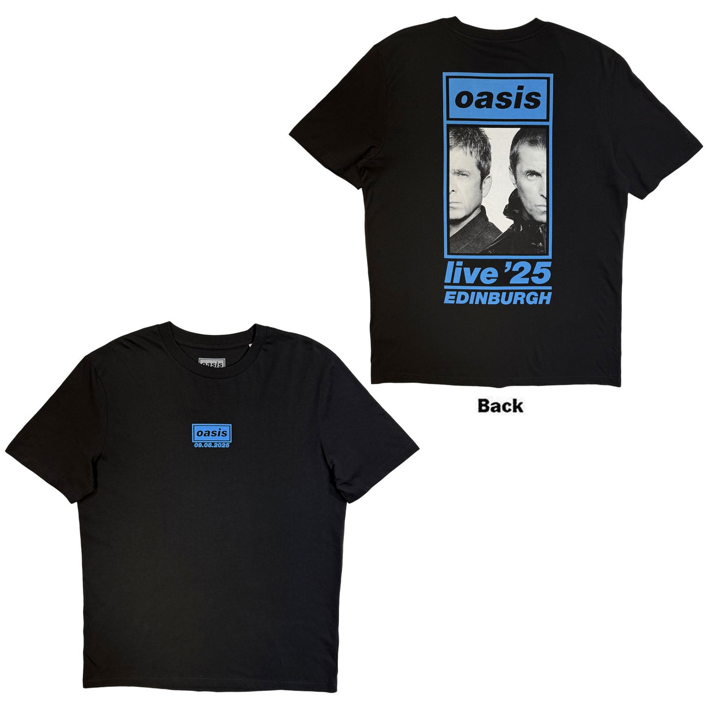 Oasis T-Shirt: Edinburgh 9 Aug Event